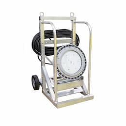 150W LED Worklight Cart w/ 100-ft SOOW & NEMA 5-15P, 14/3 AWG