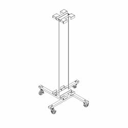 Portable 4 Wheeled Floor stand for (2) 1140 Series Wide Area Lights