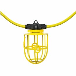 100-ft 150W E-Lite String Light, NEMA 5-15P & Blunt End, 120V