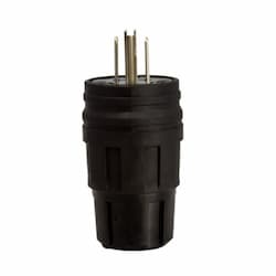 5-15 NEMA Plug, Perma-Grip, 2P/3W, 1 Ph, 125V, Small, Black