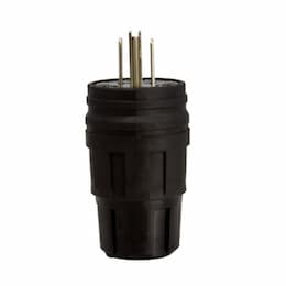 5-15 NEMA Plug, Perma-Grip, 2P/3W, 1 Ph, 125V, Small, Black