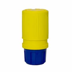 5-20 NEMA Connector, Perma-Grip, 2P/3W, 1 Ph, 125V, Small, Yellow