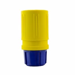 Ericson NEMA Connector, Perma-Grip, 2P/3W, 1 Ph, 15A, 250V, Small, Yellow