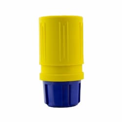 NEMA Connector, Perma-Grip, 2P/3W, 1 PH, 15A, 277V, Small, Yellow