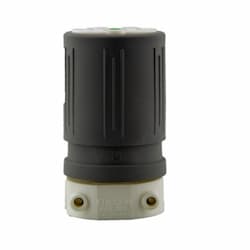 5-15 NEMA Connector, Hospital Grade, 2P/3W, 1 Ph, 125V, SM, Gray