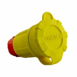 MD Perma-Kleen Connector, 27W49 NEMA L7-20, Watertight, Antimicrobial