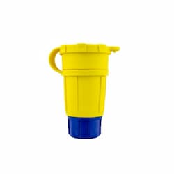 L7-20 NEMA Connector, Watertight, 2P/3W, 1 Ph, 277V, MD, Yellow