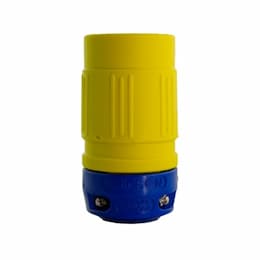 NEMA Connector, Perma-Link, 3P/4W, 3 PH, 20A, 480V, Medium, Yellow