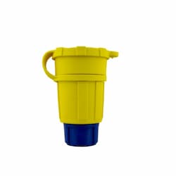 L16-30 NEMA Connector, Watertight, 3P/4W, 3 Ph, 480V, LG, Yellow