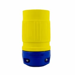 Perma-Link Connector, 4P/4W, 3Ph, 30A, 120/208V, Large, Yellow