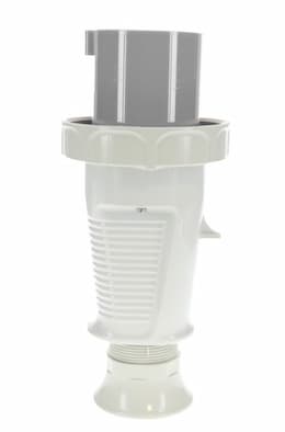 30A Pin & Sleeve Plug, 277V, 1PH, 2P/3W, Gray & Gray