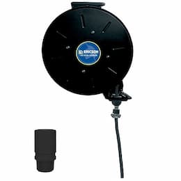 50-ft Retractable Reel, NEMA 20A Plug & Connector, 12/3 AWG, 125V, BLK