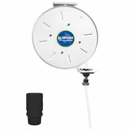 50-ft Retractable Reel, NEMA 20A Plug & Connector, 12/3 AWG, 125V, WHT