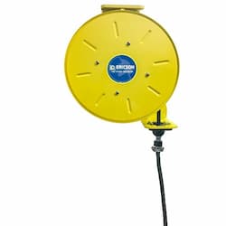 30-ft Retractable Reel, NEMA 15A Plug & Blunt End, 14/3 AWG