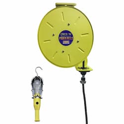 35-ft Retractable Reel, NEMA 15A & 744-RS Handlamp, 16/3