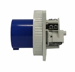 20A Pin & Sleeve Straight Inlet, 3 Ph, 3P/4W, 250V, Blue & Gray