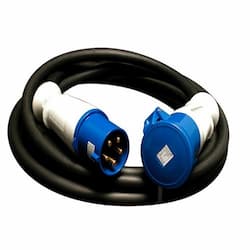 100-ft Multi Conductor Cord, M-Plug & F-Connector, 100A Mil, 2/4 AWG