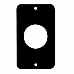 Coverplates for Dual-Side 1-Gang Outlet Box, 1.39-in Single, Black