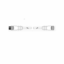 60-ft MicroSync Dual Key, M / F Straight, Double End, 4-Pole, 22 AWG