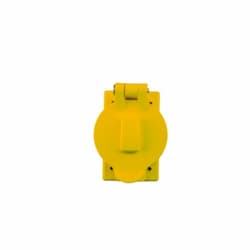 Flip Lid Cover for California Style Receptacle, Yellow