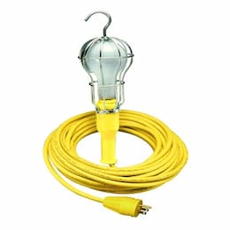 25-ft 150W Handlamp, 5-15P, SOW, 16/3, 120V, 118 Guard