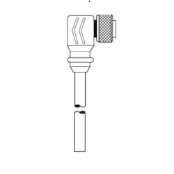 3-ft Mini-Sync, F9, Single End, 10-Pole, 16 AWG