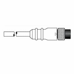 20-ft Mini-Sync, M Straight, Single End, 10-Pole, 16 AWG