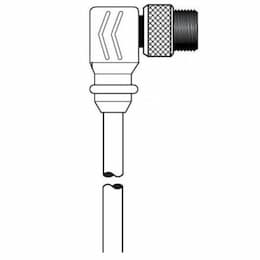 15-ft MiniSync, M9, F Straight, Double End, 2-poles, 16 AWG