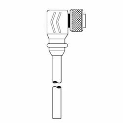 Ericson 3-ft MiniSync, F9, Single End, 3-poles, 16 AWG