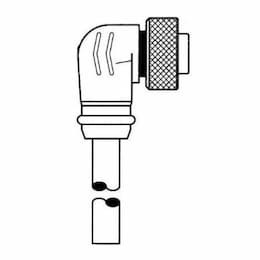 Ericson 3-ft MiniSync, M9, Single End, 4-poles, 16 AWG