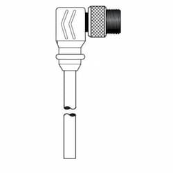 12-ft MiniSync, M9, Single End, 5-poles, 16 AWG