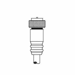 6-ft MiniSync, Single End, Male, Straight, 5-Pole, 10A, 600V