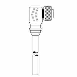 12-ft MiniSync, F9, Single End, 6-poles, 16 AWG