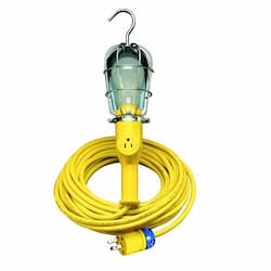 25-ft 100W 9 Handlamp, 5-15P, SOW, 16/3, 120V, Switch