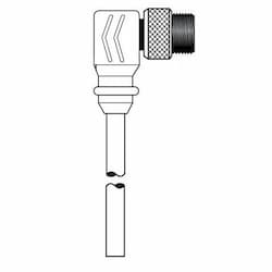 Ericson 13.1-ft MicroSync Single Key, F9, Single End, 4-Pole, 22AWG