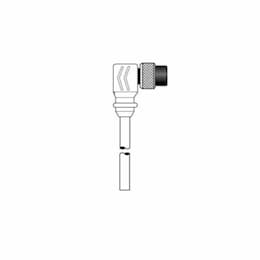 16.4-ft MicroSync Single Key, M9, Single End, 4-Pole, 22 AWG