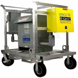 Power Transformer Cart, 1 Ph, 25kVA, 5-20C Pigtails (10), Panel w/ MCB