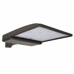 200W LED Area Light, T3, 5-in Fixed Direct Mount, 120V-277V, 4K, WHT