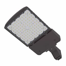 75/90/120/150W LED Area Light w/ FUDM & PC, T2 Left, 200V-528V, Black