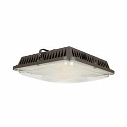 60W LED Canopy Light, CCT & Wattage Adjustable, 7861 lm, 120V-277V, BRZ