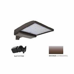 250W LED Shoebox Area Light w/ Slip Fitter Mount, 0-10V Dim, 42159 lm, 5000K, Bronze