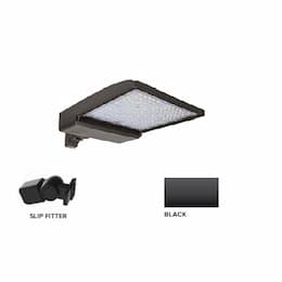 320W LED Shoebox Area Light w/ Slip Fitter Mount, 0-10V Dim, 43894 lm, 3000K, Black