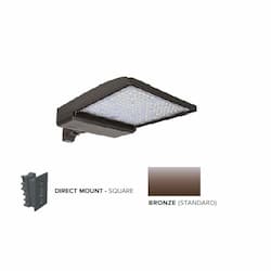 320W LED Shoebox Area Light w/ Direct Arm Mount, 0-10V Dim, 48643 lm, 5000K, Bronze