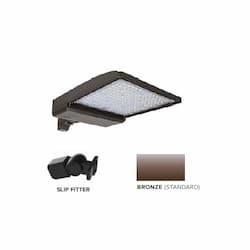 320W LED Shoebox Area Light w/ Slip Fitter Mount, 0-10V Dim, 48643 lm, 5000K, Bronze