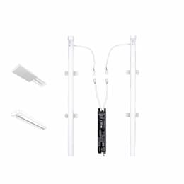 36W 1x4 LED T8 Retrofit Kit, Dimmable, 4536 lm, 4000K