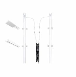 44W 1x4 LED T8 Retrofit Kit, Dimmable, 5456 lm, 5000K