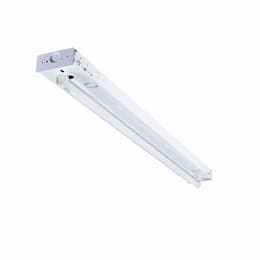 4-ft 15W LED Shop Light, Wide Body, 2053 lm, 120V-277V, 3000K, White