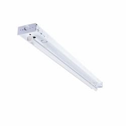 4-ft 15W LED Shop Light, Wide Body, 2046 lm, 120V-277V, 3500K, White