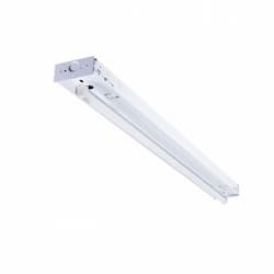 8-ft 30W LED Shop Light, Wide Body, 3939 lm, 120V-277V, 3000K, White