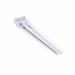 8-ft 72W LED Shop Light, Wide Body, 9701 lm, 120V-277V, 5000K, White